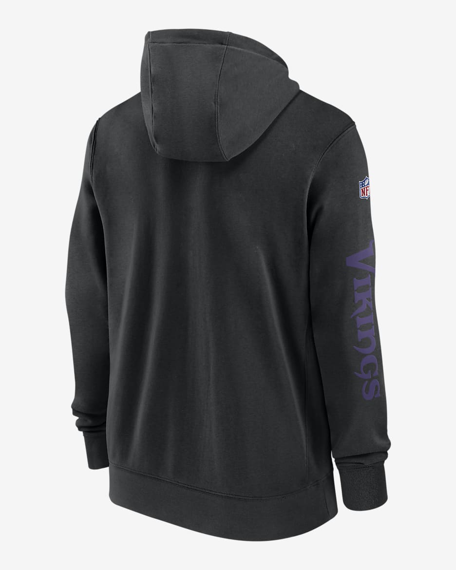 Minnesota Vikings Sideline Team Issue Club Men s Nike Full Zip Hoodie. Nike